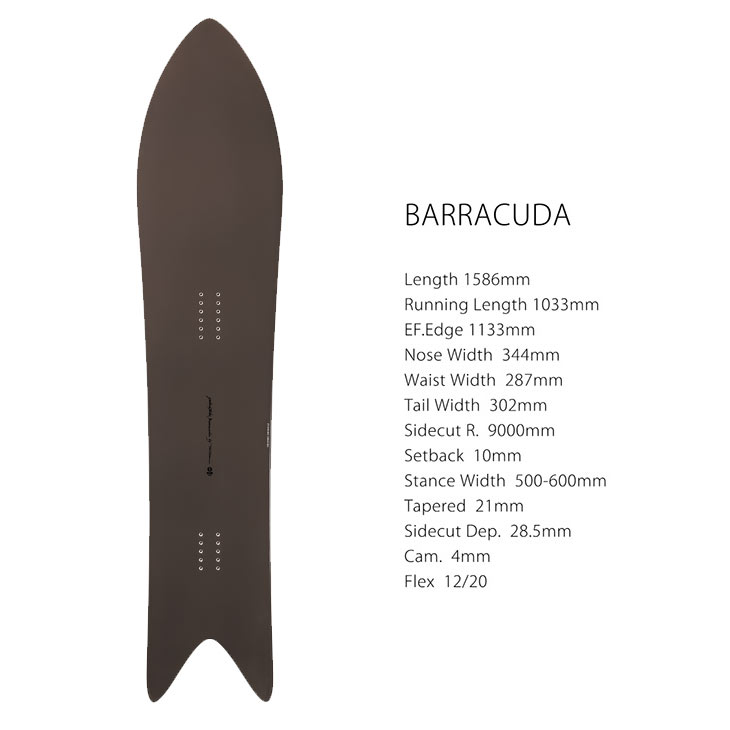 GENTEMSTICK ゲンテンスティック 26-27 BARRACUDA バラクーダ 2026-2027 スノーボ...