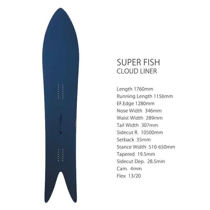 GENTEMSTICK ゲンテンスティック 26-27 SUPER FISH CLOUD LINER スーパーフィッシ...