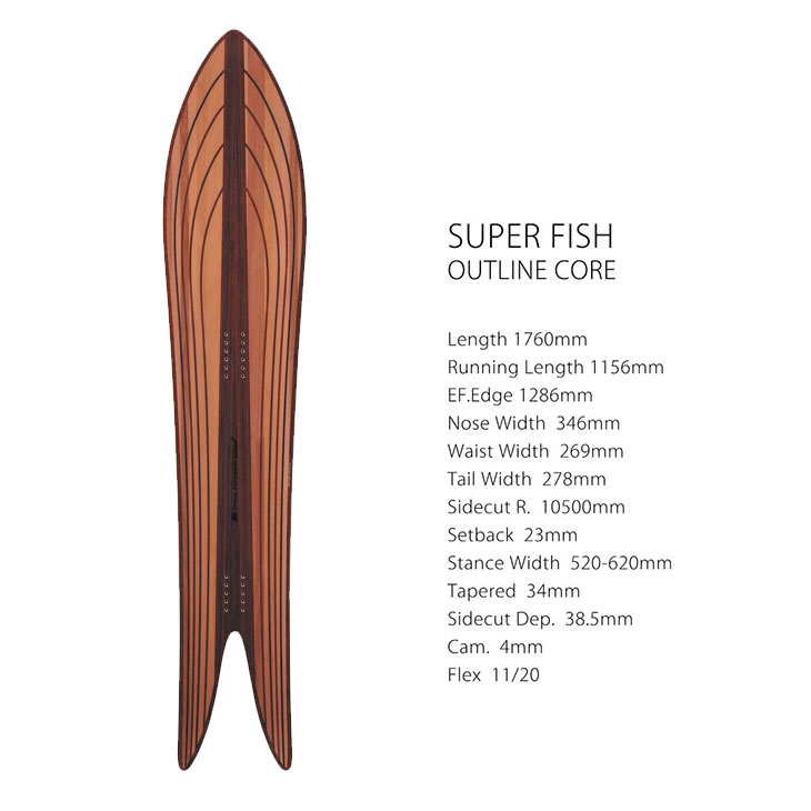 GENTEMSTICK ゲンテンスティック 26-27 SUPER FISH OUTLINE CORE スーパーフィッシ...
