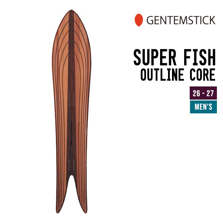 Iron - GENTEMSTICK ゲンテンスティック 26-27 SUPER FISH OUTLINE CORE スーパーフィッシュ アウトラインコア 2026-2027 スノーボード メンズ