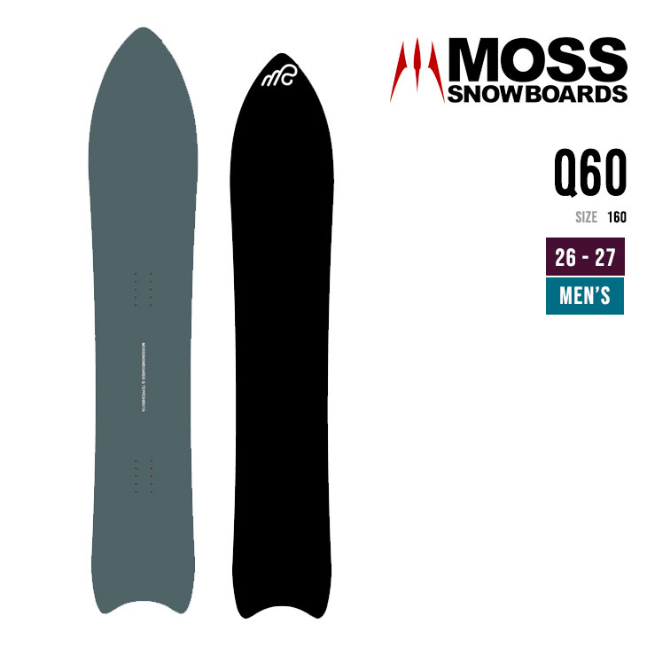 MOSS SNOWBOARD ���X 26-27 Q 60 �L���[ �X�m�[�{�[�h �����Y �p�E�_�[ �t���[���C�h2026 2027