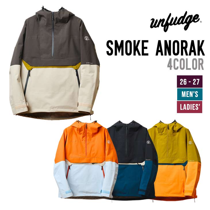 Rakuten - unfudge アンファッジ 26-27 SMOKE ANORAK スノーボード ウェア メンズ レディース