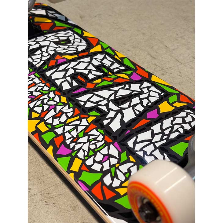 【SIDECAR】SURF&SNOWのREAL リアル MOSAIC COMPLETE 7.5スケートボード コンプリート 完成品｜アングル2
