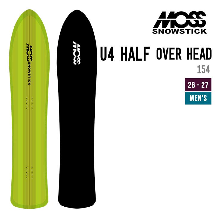 Board - MOSS SNOWSTICK モススノースティック 26-27 U4 HALF OVER HEAD スノーボード 日本製