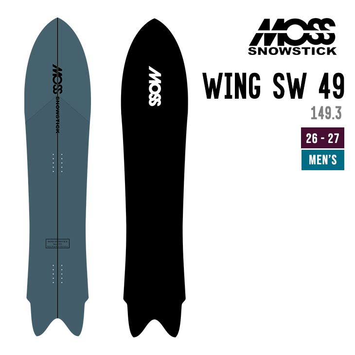 MOSS SNOWSTICK ���X�X�m�[�X�e�B�b�N 26-27 WING-SW 49 �X�m�[�{�[�h �E�C���O�G�X�_�u�����[ ���f�B�[�X �����p