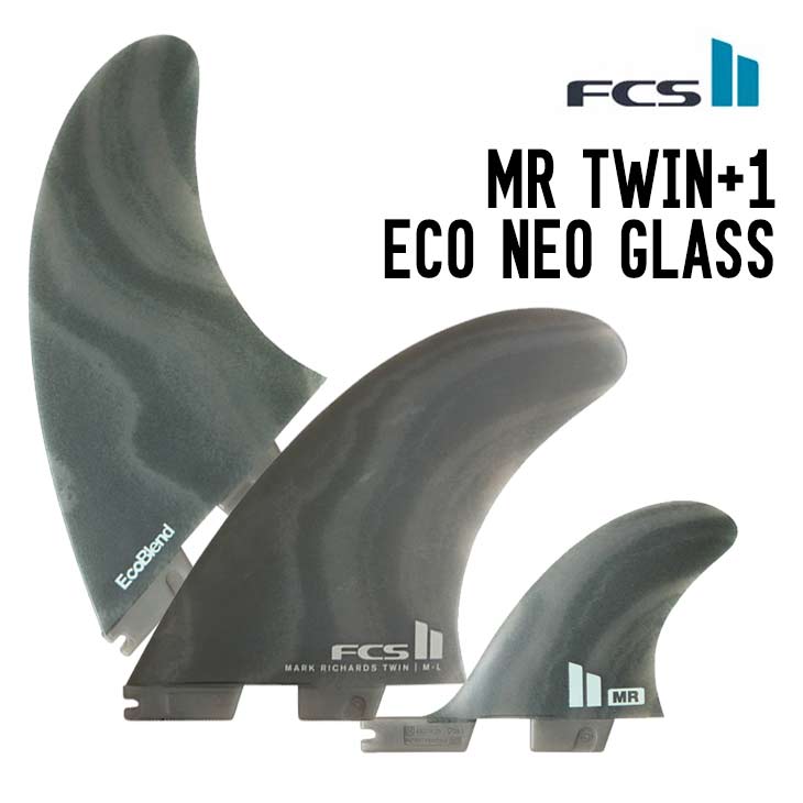 Rakuten - FCS II MARK RICHARDS TWIN + STABILISER FIN SET ECO NEO GLASS フィン サーフボード
