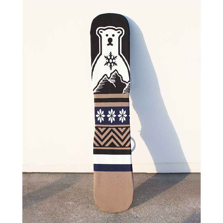 【SIDECAR】SURF&SNOWのeb's エビス 26-27 KNIT COVER BEAR ベアー #4600310 スノーボード ボードケース｜アングル3