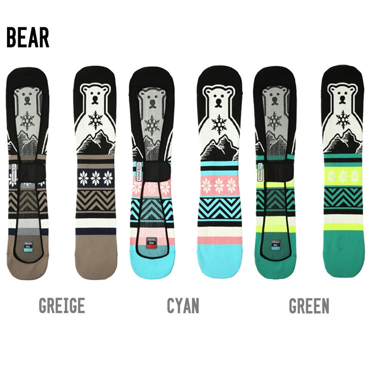 【SIDECAR】SURF&SNOWのeb's エビス 26-27 KNIT COVER BEAR ベアー #4600310 スノーボード ボードケース｜アングル2