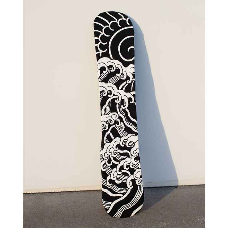 【SIDECAR】SURF&SNOWのeb's エビス 26-27 KNIT COVER NAMI #4600321 ナミ スノーボード ボードケース｜アングル2