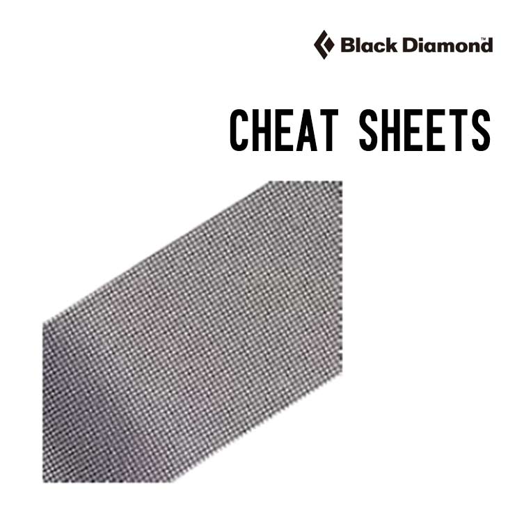 BLACK DIAMOND ブラックダイアモンド チートシート 150 mm x 190 cm
