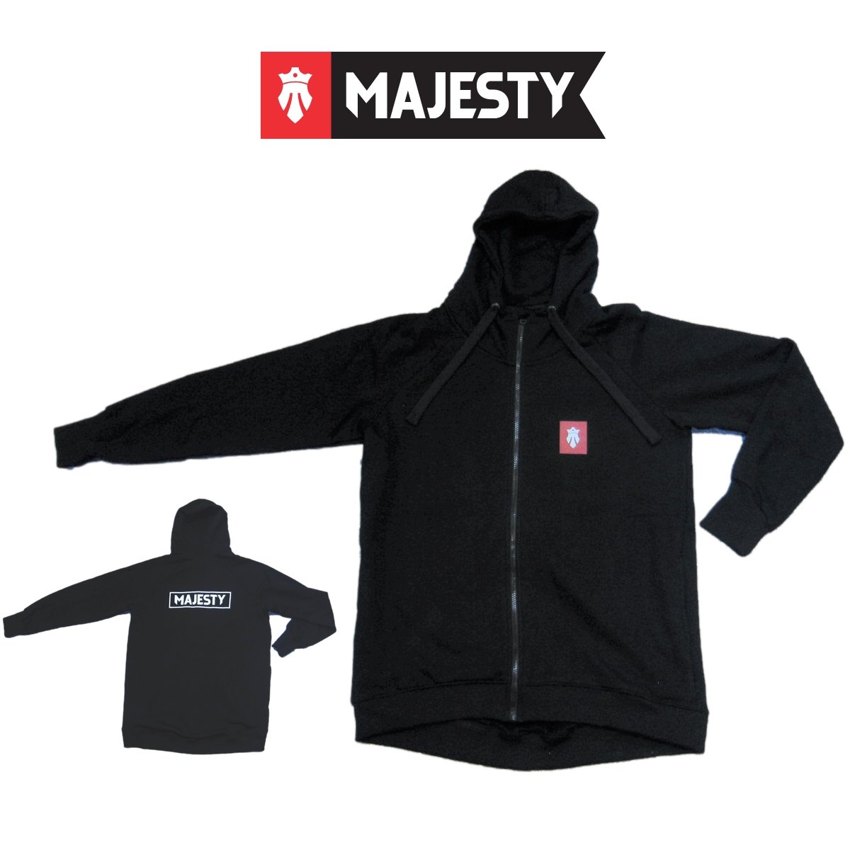 Majestyski Logo Zipped Hoodie}WFXeB XL[ SWbvht[fB[2022/23Ki 2022/2023 FREE SKIBLACK