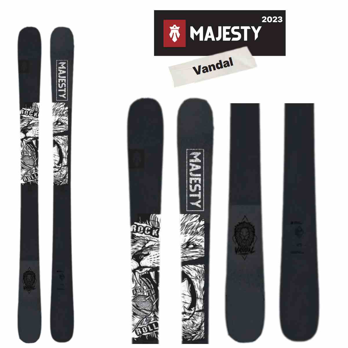 Majestyski Vandalマジェスティ スキー ダーバンダル ヴァンダル2022/23国内正規品 保証書付2022/2023FREE SKI通常のホットWAXの10倍以上の効果ヒーターWAXサービス、DVDサービス、MAJESTYスキーグッヅステッカーなど特典あり