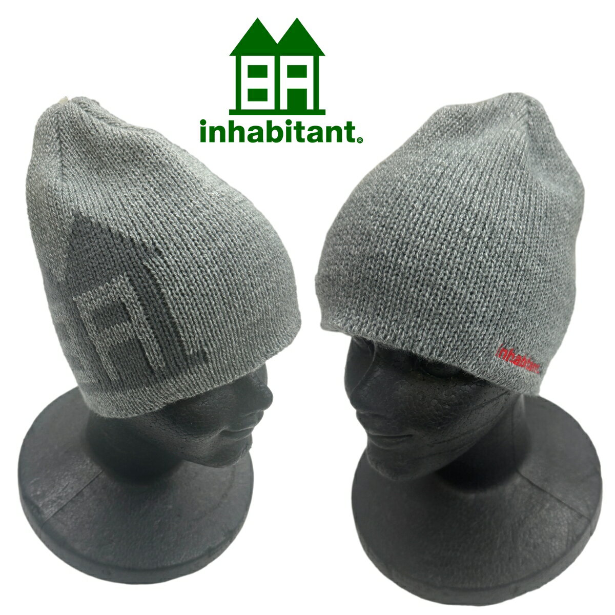 INH SINGGLE BEANIE IH158HW76　OLオリーブ NHABITANTインハビタント ニット帽