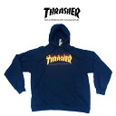 THRASHER MAGZINE HOOD XL;XbV[vI[o[p[J[PULL OVER HOODIE FLAME LOGO t[S