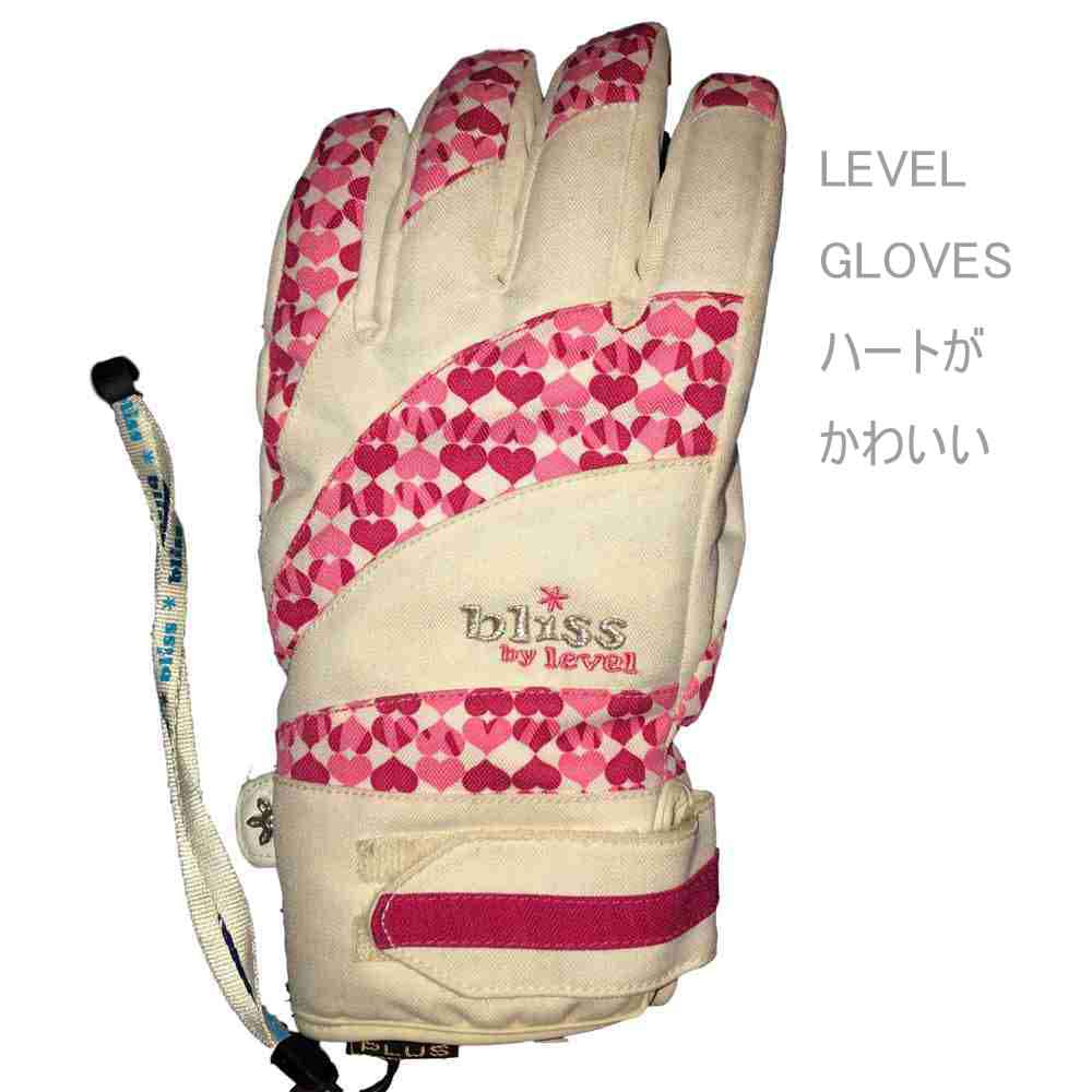 Sサイズ女性用LEVEL_GLOVES_RAINBOW安心の正規品レベルグローブ 冬用グローブ ハートがかわいいわけあり品