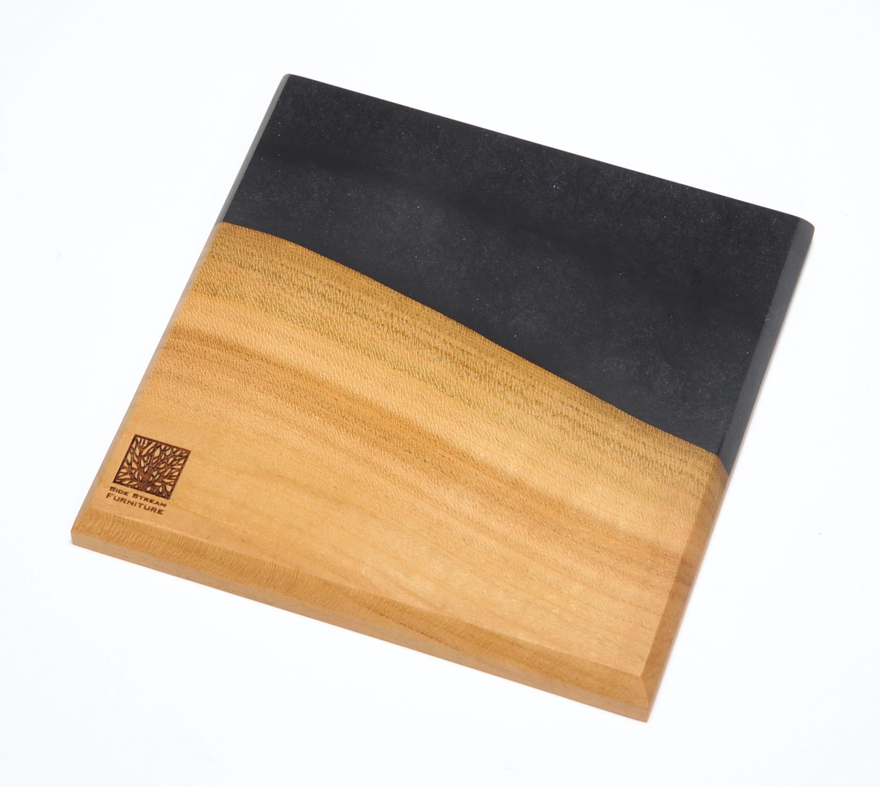 ウッドレジンコースター(ブラック)