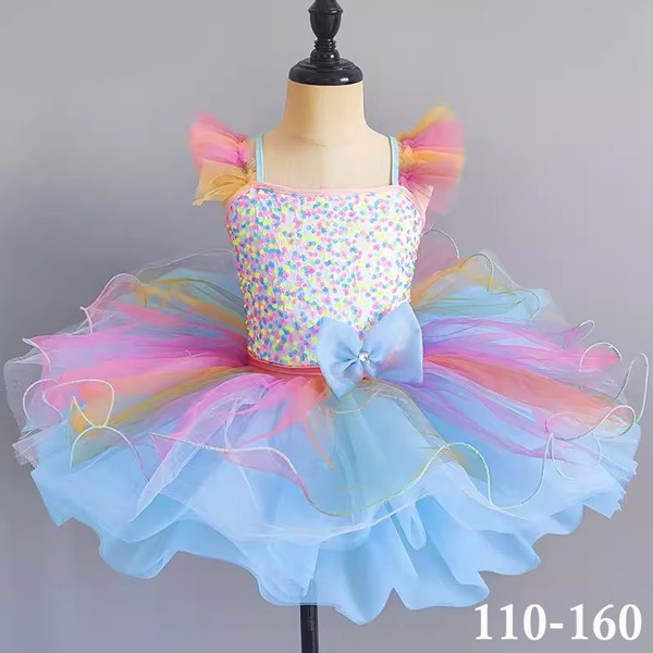 チュチュスカート バレエレオタード 子供 ダンス衣装 キッズ 演出 大きいサイズ 子供バレエ 子供用舞台衣装 バレエ発表会 レオタード 女の子 可愛い ダンス服 ballet用品 新体操 ダンスウェア Tutuスカート 練習着 演出用