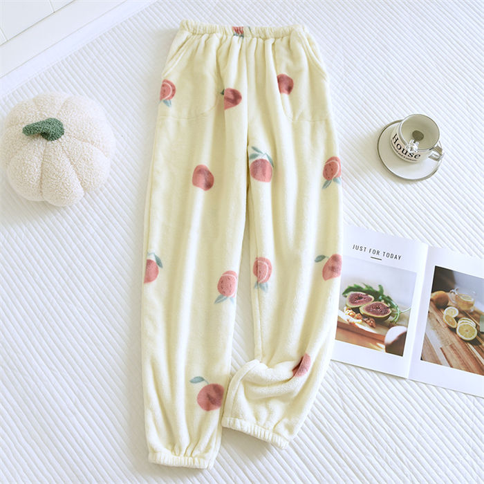 ルームパンツ パジャマパンツ ふわふわ 長パンツ レディース 秋 冬 もこもこ ボト...