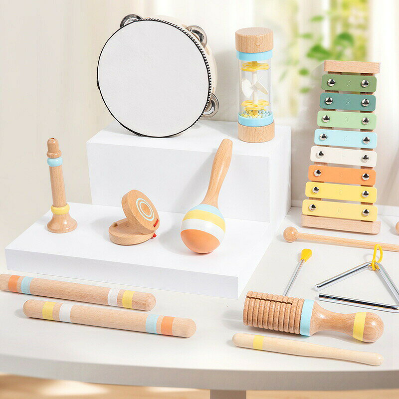 子供、無垢材の音楽の啓蒙のセット、幼児の音楽の幼児教育のおもちゃ、声楽の組み...