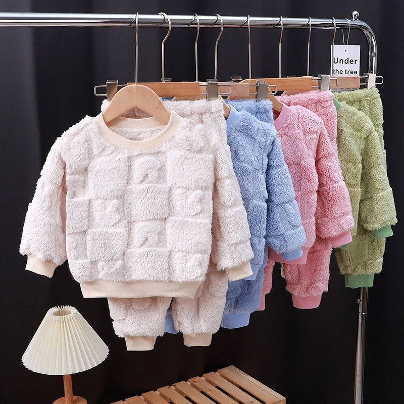 パジャマ キッズ 女の子 冬 フリース 子供服 秋冬 もこもこ ベビー パジャマ 裏起毛 長袖 子供 ルームウェア 男の子 女の子 長袖 フランネル 上着 ズボン 上下セット 厚手 防寒 暖かい 寝巻き 寝間着 ナイトウェア