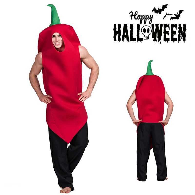 Rakuten - ハロウィン コスプレ 面白い Men's ハロウィン 衣装 食べ物 トウガラシ 野菜 男性用 メンズ用 ハロウィーン 王様ハロウィン衣装 コスプレ衣装 コスチューム 仮装 忘年会 新年会 余興 Cosplay 仮装 舞台装 演出服 学園祭 文化祭 クリスマス