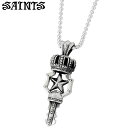 セインツ SAINTS ネックレス レディース メンズ シルバー ジュエリー クラウンキー 鍵 925 スターリングシルバー SSP-05