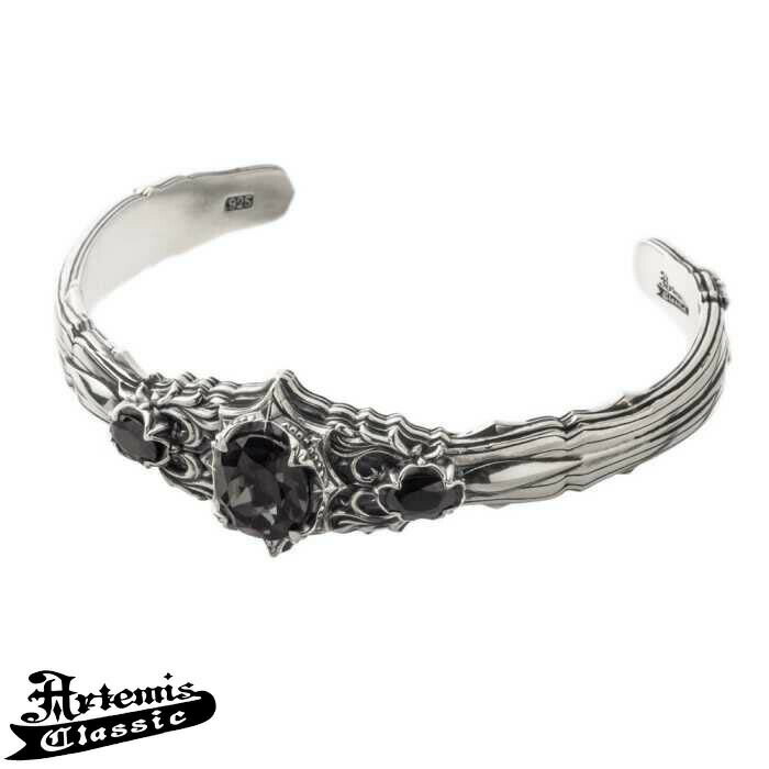 アルテミスクラシック ブラックナイト シルバー バングル ブレスレット メンズ レディース シルバー925 シルバーアクセサリー ACB0130Artemis ...