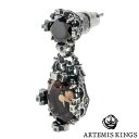 【ポイント5倍! 13日まで!】 アルテミスキングス ARTEMISKINGS ツイン クラウン シルバー ピアス 片耳分 AKE0113