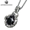 アルテミスキングス ARTEMIS KINGS オーバル クラウン シルバー ネックレス ペンダント ブラックスター AKP0138