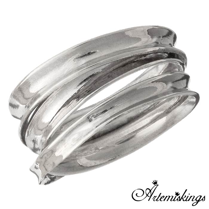 アルテミスキングス ARTEMIS KINGS 逆甲丸 トリプル シルバー リング 指輪 AKR0051