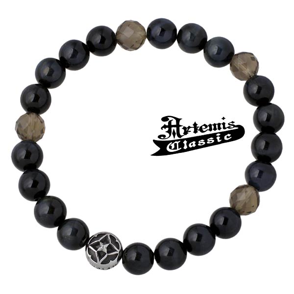 アルテミスクラシック トレサリー ブルータイガーアイ 数珠 ブレスレット 8mm メンズ レディース ステンレス アクセサリー ACB0100Artemis C...