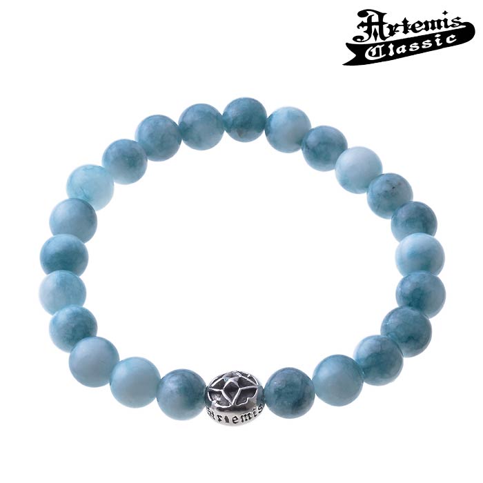 アルテミスクラシック 海色水晶数珠 ブレスレット 8mm メンズ レディース ステンレス アクセサリー ACB0112Artemis Classic ブランド ...