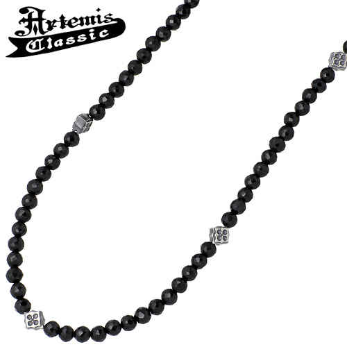 アルテミスクラシック Artemis Classic トレサリー ブラックスピネル シルバーチェーン ネックレス アクセサリー シルバー925 スターリングシル...