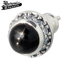【ポイント5倍! マラソン期間】 アルテミスクラシック Artemis Classic ラウンド ブラックスター シルバー ピアス アクセサリー 1個売り 片耳...