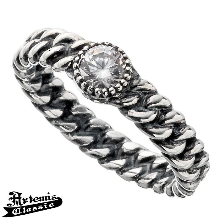 アルテミスクラシック Artemis Classic 喜平ストーン シルバー リング CL 指輪 11号 13号 レディース メンズ クリアキュービック ACR...
