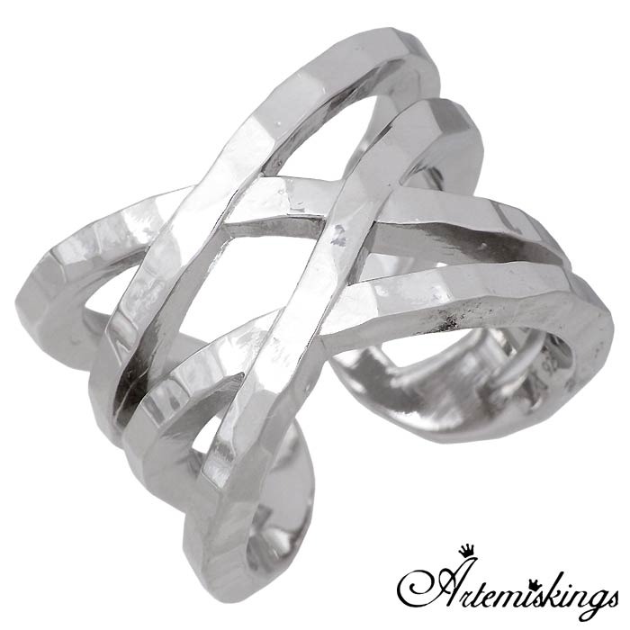 アルテミスキングス Artemis Kings x Elenore エレノア ダブルネーム ラップ シルバー ジュエリー リング 指輪 9号〜14号 AKELR0004S