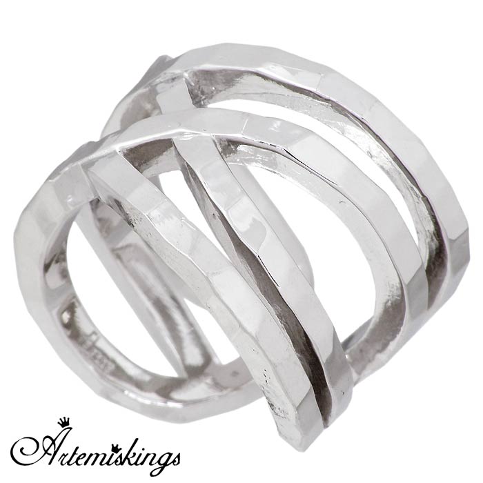 アルテミスキングス Artemis Kings x Elenore エレノア ダブルネーム ラップ シルバー ジュエリー リング 指輪 9号〜14号 AKELR0004S