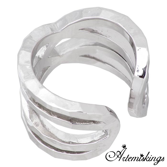 アルテミスキングス Artemis Kings x Elenore エレノア ダブルネーム ラップ シルバー ジュエリー リング 指輪 9号〜14号 AKELR0004S
