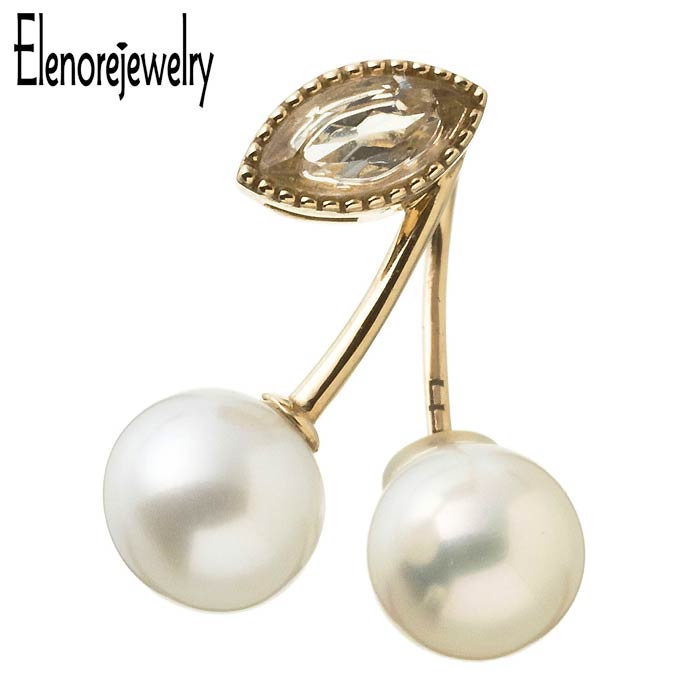 エレノアジュエリー Elenore Jewelry 10K ゴールド ピアス アクセサリー 10金 チェリー パール 片耳用 ELE0012