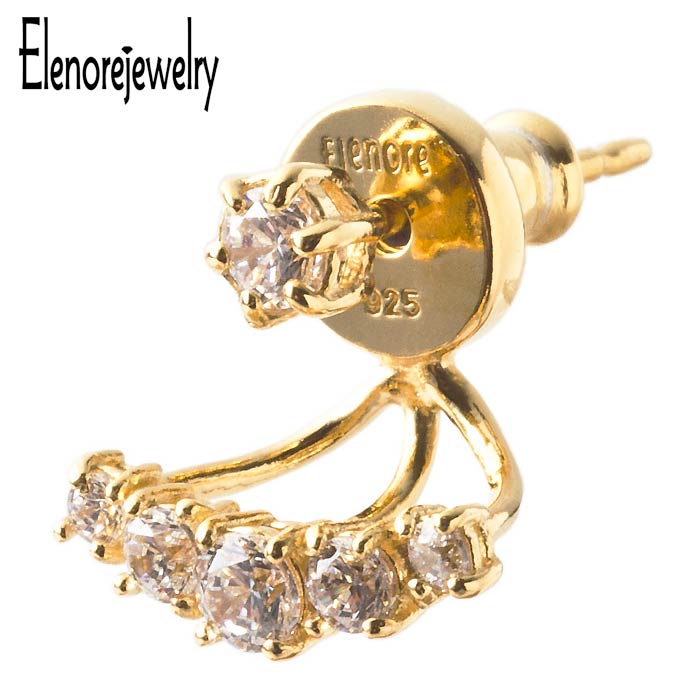 蘇聯鑽 - エレノアジュエリー Elenore Jewelry シルバー ピアス アクセサリー ストーンライン 片耳用 ELE0014