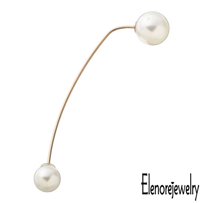 Rakuten - エレノアジュエリー Elenore Jewelry 10K ゴールド ピアス アクセサリー 10金 2パールピン 片耳用 ELE0022