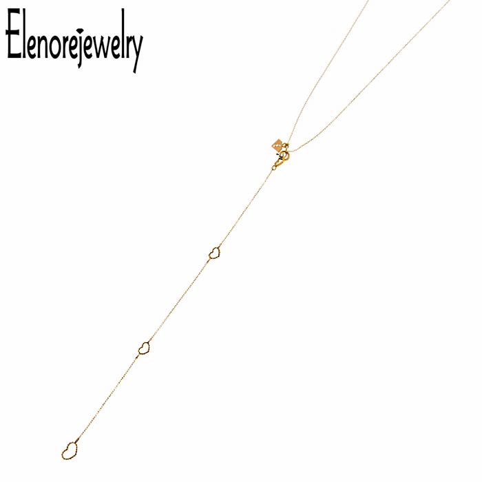 エレノアジュエリー Elenore Jewelry 10K ゴールド ネックレス アクセサリー ハート Y ELP0005