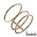 エレノアジュエリー Elenore Jewelry 10K ゴールド リング 指輪 アクセサリー トリプル 9号～13号 ELR0006