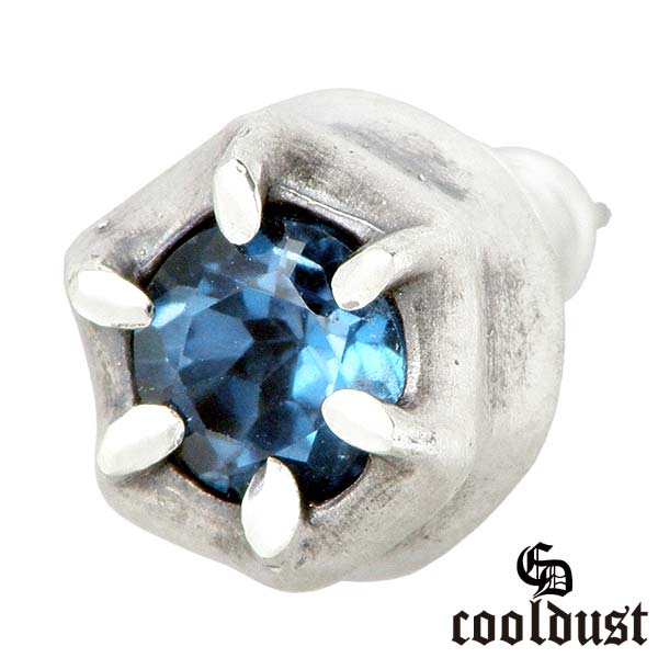 クールダスト cooldust FUNKOUTS six claws pierce シルバー ピアス アクセサリー カラーストーン スタッドタイプ 1個売り シ...