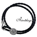 アルテミスキングス ARTEMIS KINGS リリィ クラウン レザー シルバー ブレスレット アクセサリー シルバー925 スターリングシルバー アルテミス...