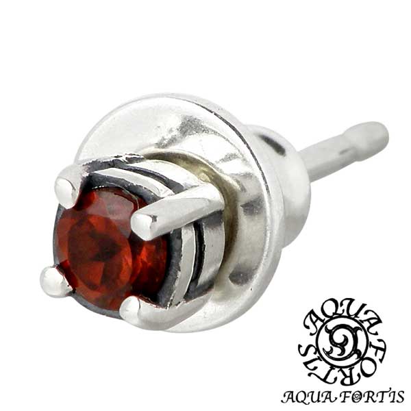 アクアフォーティス AQUA FORTIS ストーン シルバー ピアス アクセサリー 一粒石 スタッドタイプ 1個売り 片耳用 シルバー925 スターリングシル...