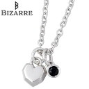 【ポイント5倍!27日まで】 ビザール BIZARRE ネックレス レディース ブラックスピネル クール シルバー ジュエリー ハート 925 スターリングシル...