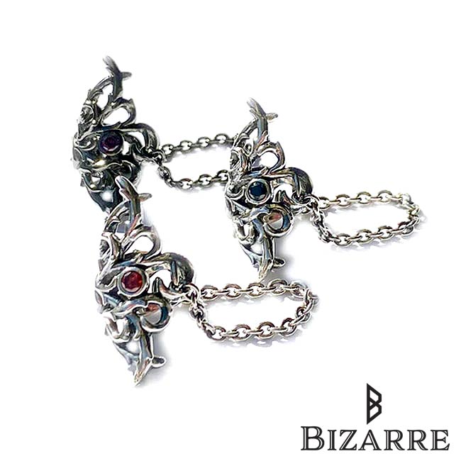 ビザール BIZARRE シークレット ガーデン 薔薇 シルバー イヤーカフ レディース メンズ イヤカフ 1個売り 片耳用 シルバー925 アクセサリー ブラ...