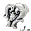 【ポイント5倍 30日限り!】 ビザール BIZARRE トランプ ハート シルバー スタッド ピアス アクセサリー 1個売り 片耳用 キュービック シルバー9...