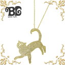ブルーキャット Blue Cat シルバー 猫 ネックレス アクセサリー イエローゴールド シルバー925 スターリングシルバー SPV735-1226